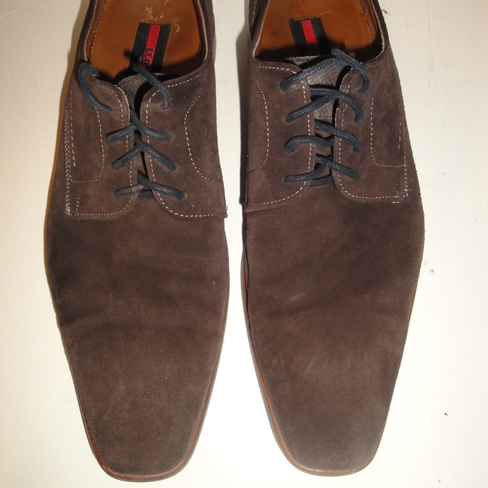 LLOYD "DEA" BROWN SUEDE OXFORD MENS SHOE SIZE 10.5 M